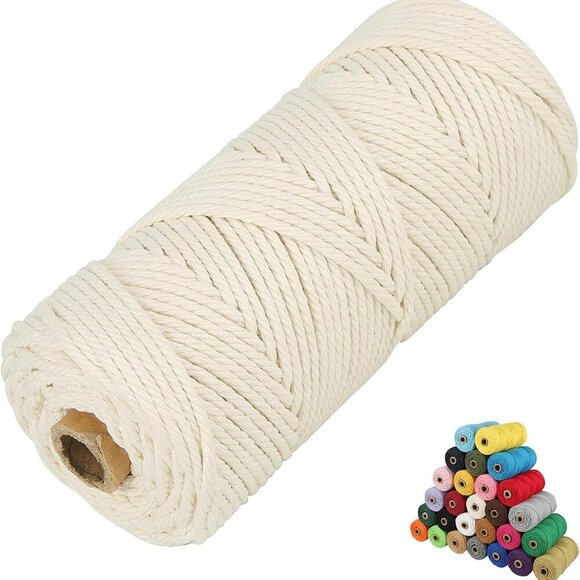 Other - Macrame Cotton Cord, 2/3/4/5/6mm Natural Cotton Cord Perfect Macrame Supplies fo